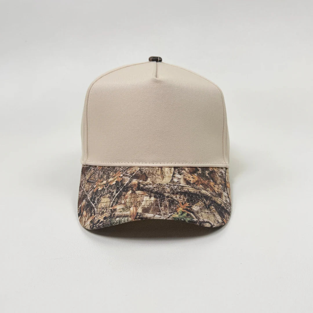 NATURAL/CAMO - 5 PANEL SNAPBACK
